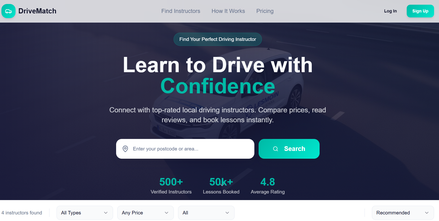 DriveMatch — Driving instructor marketplace